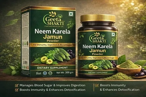 300g Geeta Shakti Dietary Supplement Neem Karela Jamun Powder